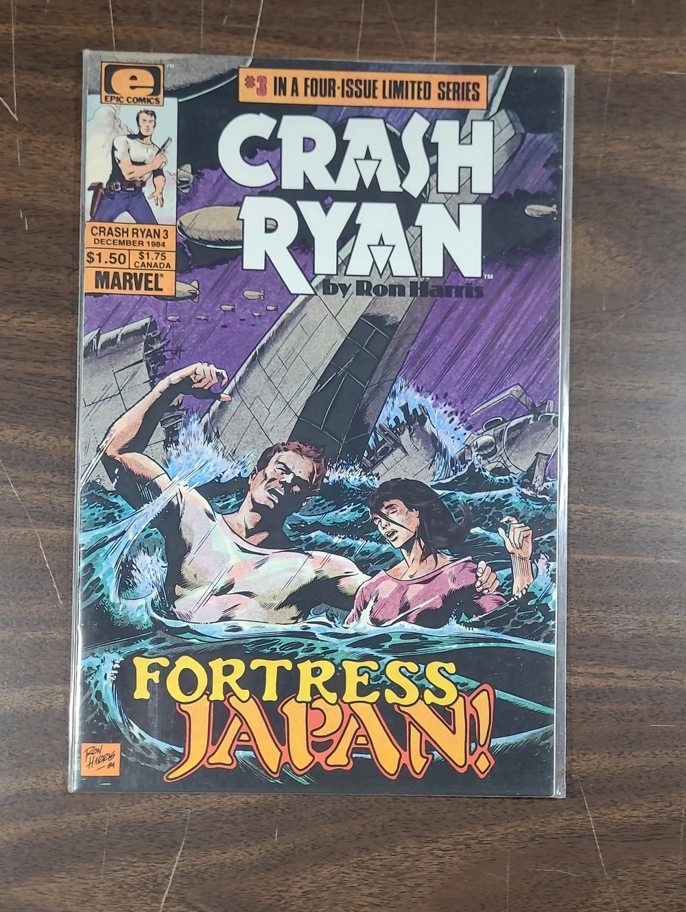 Marvel Crash Ryan Comic Book #3 December 1984 Bagged
